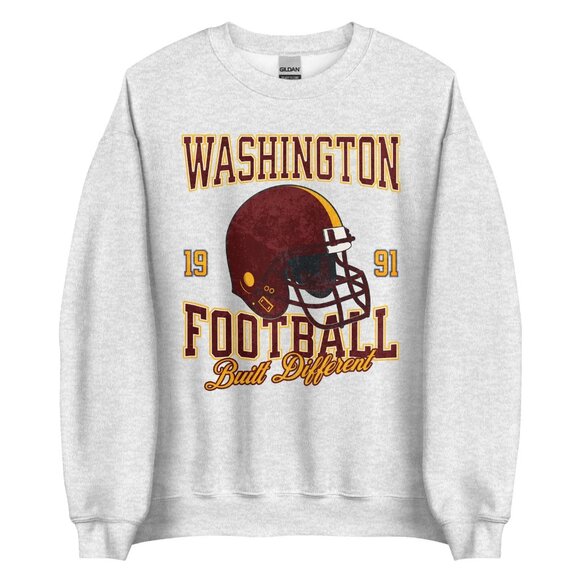 Vintage Washington Football Sweatshirt Retro NFL Washington Commanders Shirt Tee - Picture 1 of 2